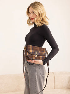Calloway Plaid Contrast Crossbody Bag