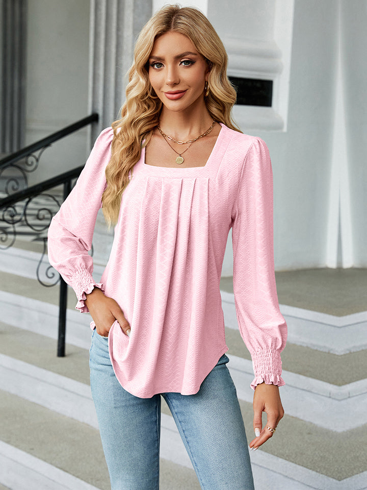 Square Neck Puff Sleeve Blouse - ONLINE EXCLUSIVE