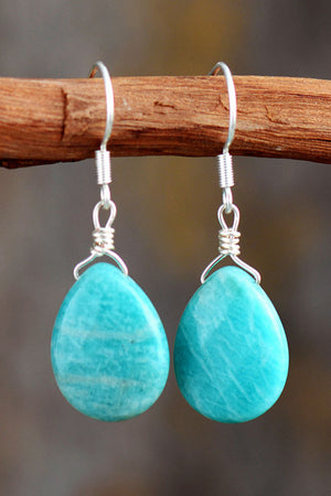 Handmade Natural Stone Teardrop Earrings - ONLINE EXCLUSIVE