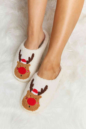 Rudolph Plush Slide Slippers