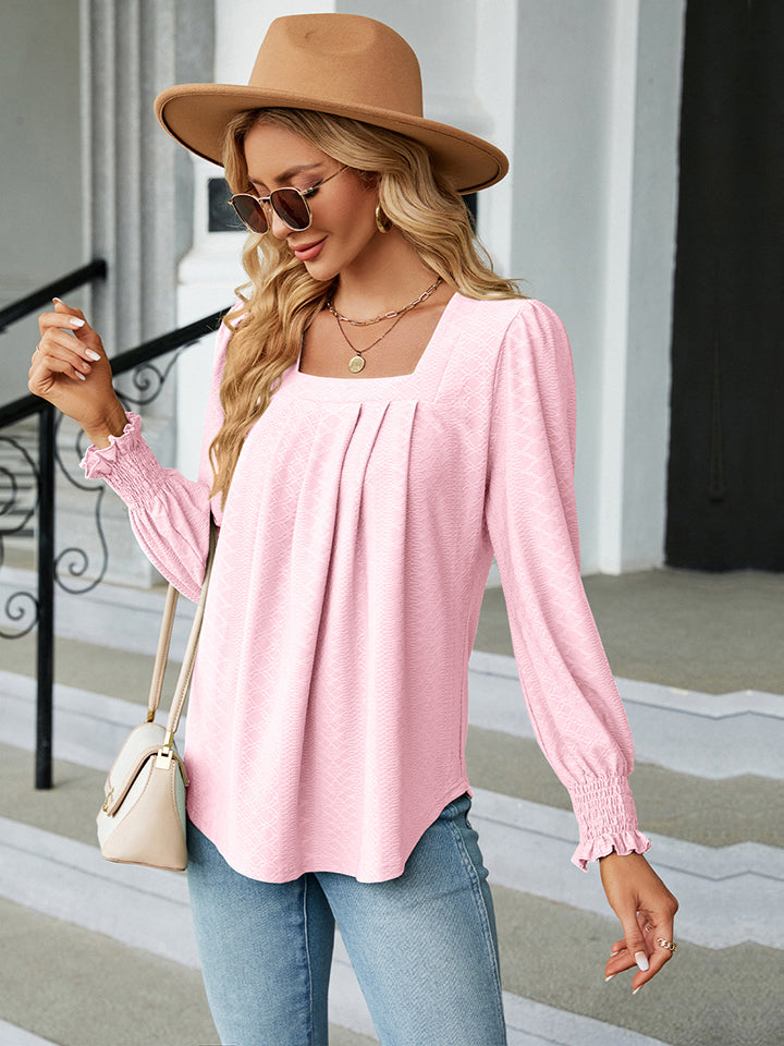 Square Neck Puff Sleeve Blouse - ONLINE EXCLUSIVE