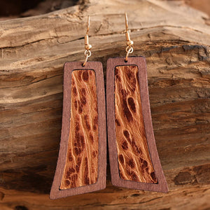 Wooden Dangle Earrings - ONLINE EXCLUSIVE