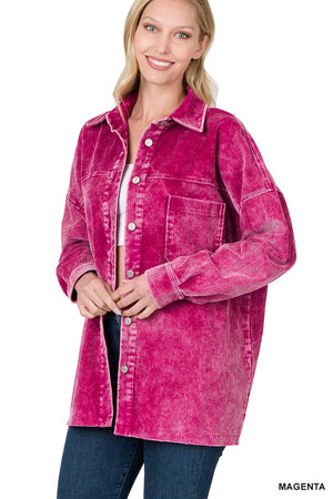 Vintage Washed Corduroy Shacket - ONLINE EXCLUSIVE