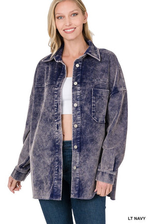 Vintage Washed Corduroy Shacket - ONLINE EXCLUSIVE