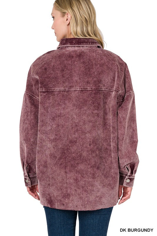 Vintage Washed Corduroy Shacket - ONLINE EXCLUSIVE