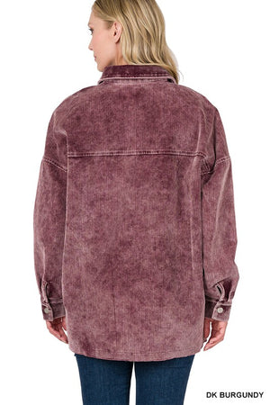 Vintage Washed Corduroy Shacket - ONLINE EXCLUSIVE