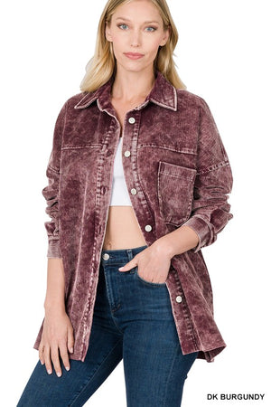 Vintage Washed Corduroy Shacket - ONLINE EXCLUSIVE