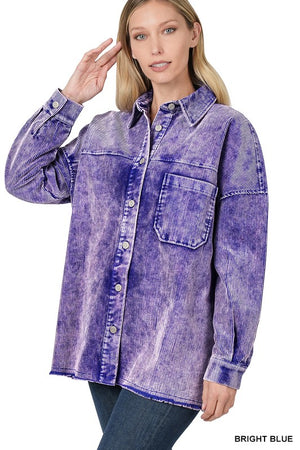 Vintage Washed Corduroy Shacket - ONLINE EXCLUSIVE