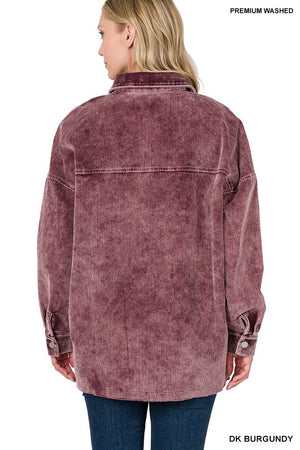 Vintage Washed Corduroy Shacket - ONLINE EXCLUSIVE