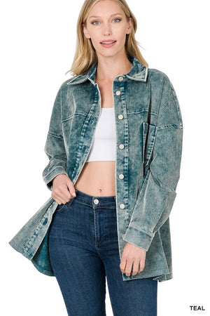 Vintage Washed Corduroy Shacket - ONLINE EXCLUSIVE