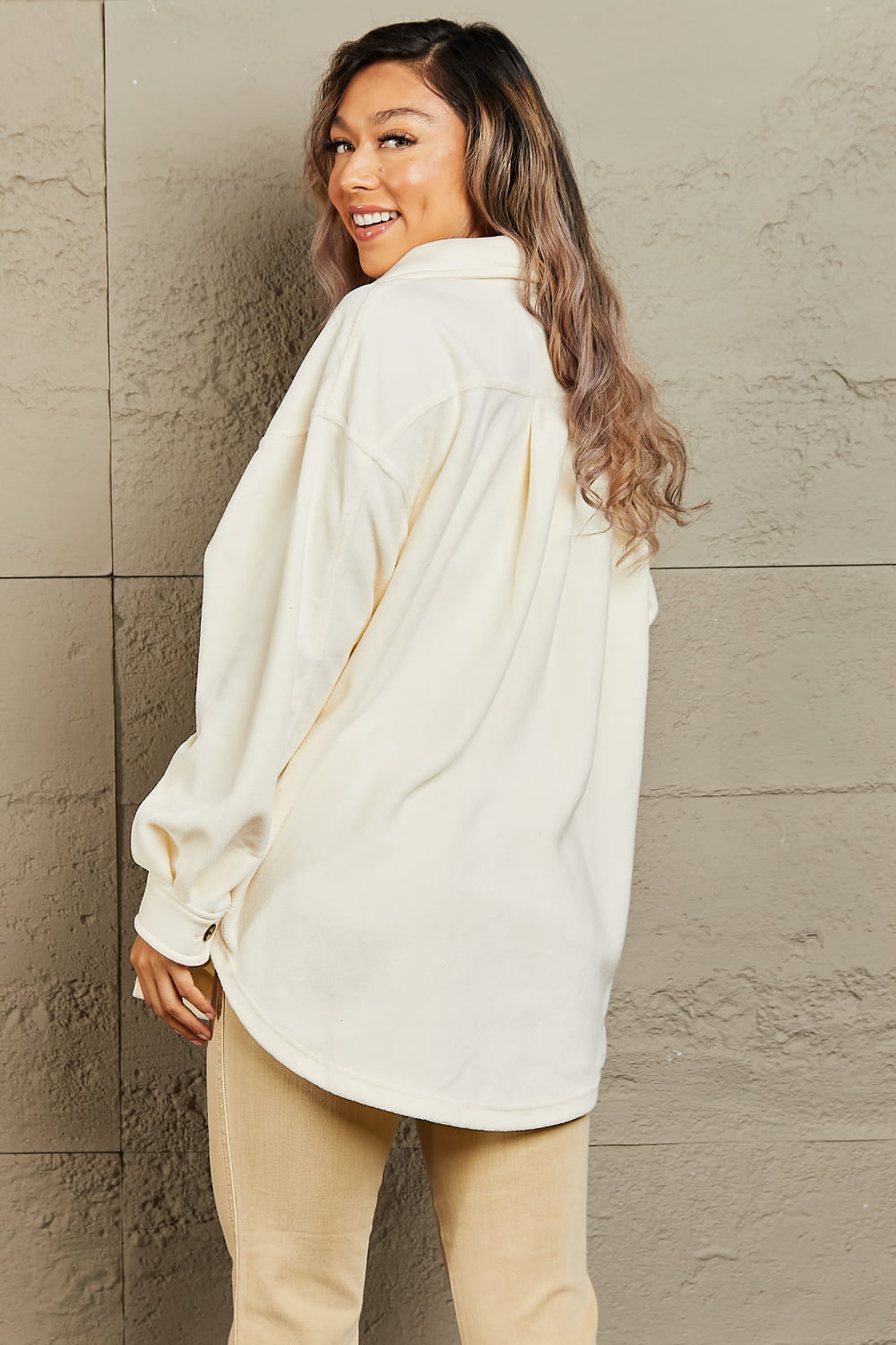 Cozy Girl Button Down Shacket - ONLINE EXCLUSIVE