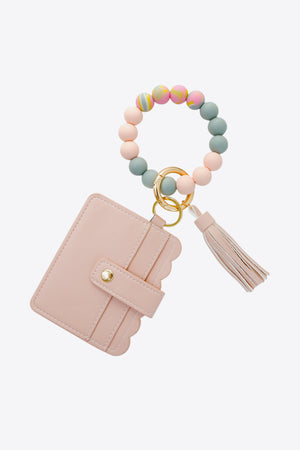 Beaded Tassel Keychain with Wallet - ONLINE EXCLUSIVE