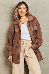 Cozy Girl  Button Down Shacket - ONLINE EXCLUSIVE