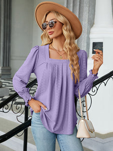 Square Neck Puff Sleeve Blouse - ONLINE EXCLUSIVE