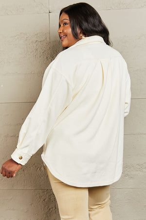 Cozy Girl Button Down Shacket - ONLINE EXCLUSIVE