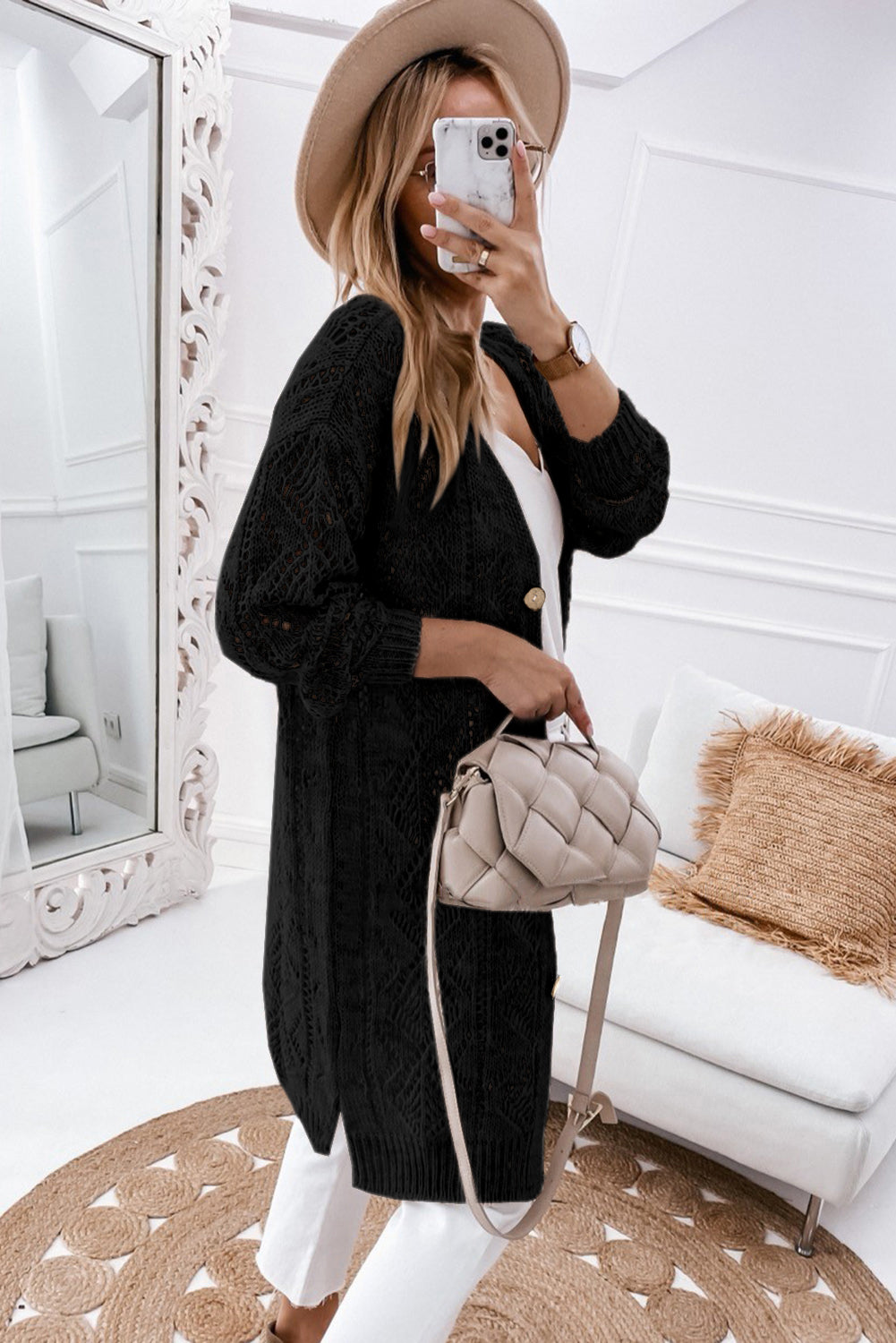 V-Neck Long Sleeve Cardigan - ONLINE EXCLUSIVE