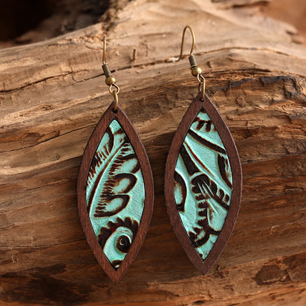 Wooden Dangle Earrings - ONLINE EXCLUSIVE