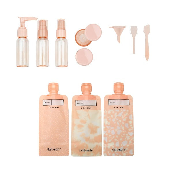 Refillable Ultimate Travel 11pc Set - Blush