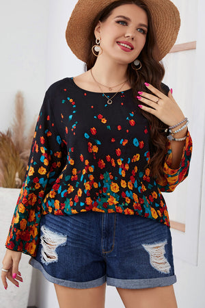 Fall Floral Long Sleeve Blouse - ONLINE EXCLUSIVE