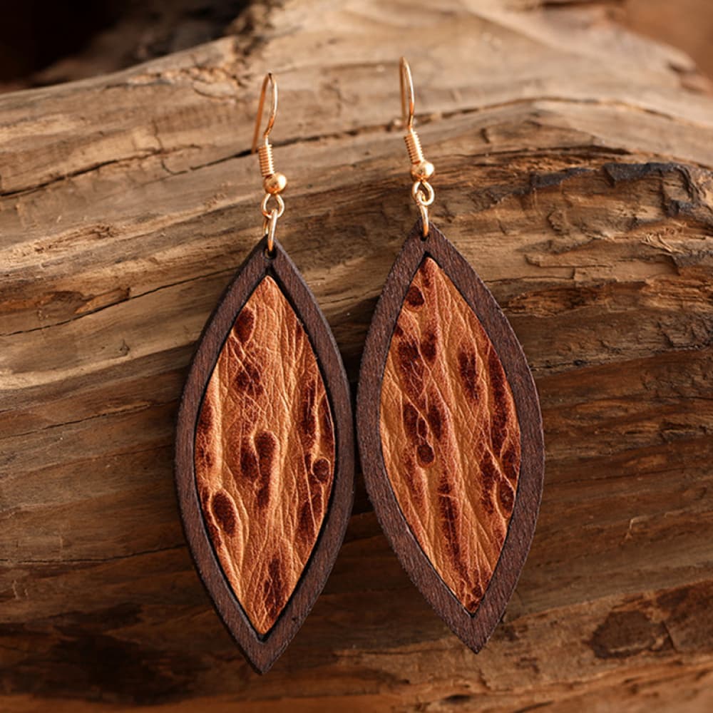 Wooden Dangle Earrings - ONLINE EXCLUSIVE
