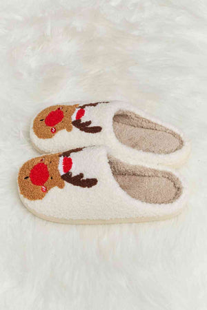 Rudolph Plush Slide Slippers