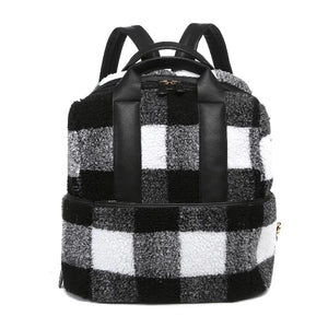 Hattie Sherpa Backpack w/ Guitar Strap - Black or Red
