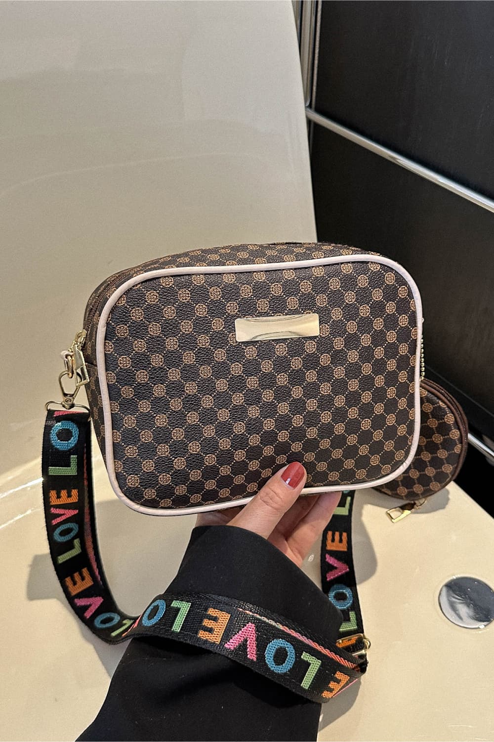 Checkered LOVE Shoulder Bag - ONLINE EXCLUSIVE