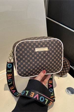 Checkered LOVE Shoulder Bag - ONLINE EXCLUSIVE
