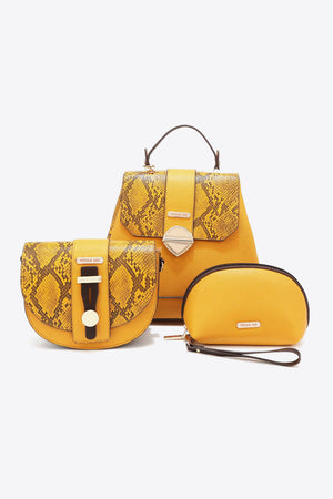 Nicole Lee USA Python 3-Piece Bag Set - ONLINE EXCLUSIVE