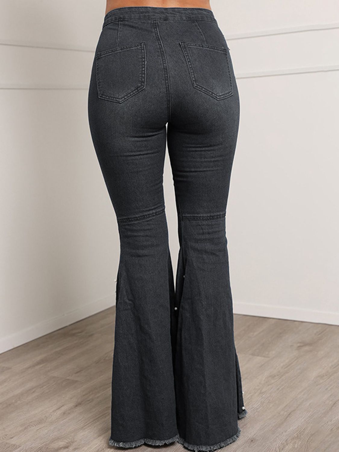 Button Fly Flare Jeans - ONLINE EXCLUSIVE