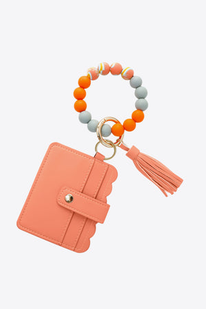 Beaded Tassel Keychain with Wallet - ONLINE EXCLUSIVE