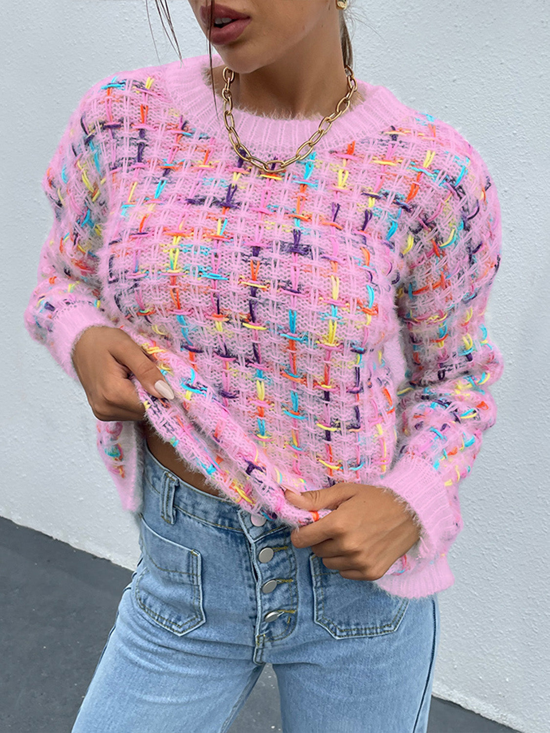 Confetti Fuzzy Sweater - ONLINE EXCLUSIVE