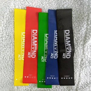Resistance Loop Exercise Bands with Guide and Bag - Set of 5