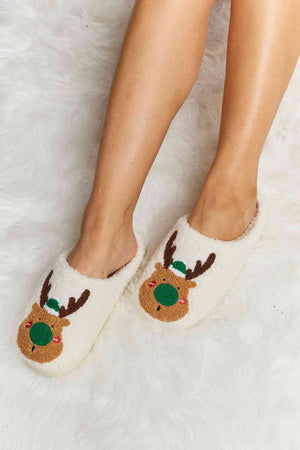 Rudolph Plush Slide Slippers