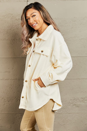 Cozy Girl Button Down Shacket - ONLINE EXCLUSIVE