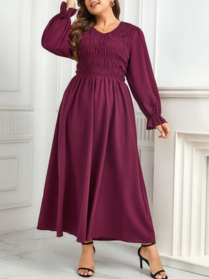 Deep Rose Smocked Maxi Dress - ONLINE EXCLUSIVE