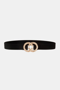 Double Hoop Buckle Elastic Belt - ONLINE EXCLUSIVE