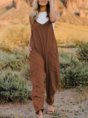 Sleeveless V-Neck Jumpsuit - ONLINE EXCLUSIVE