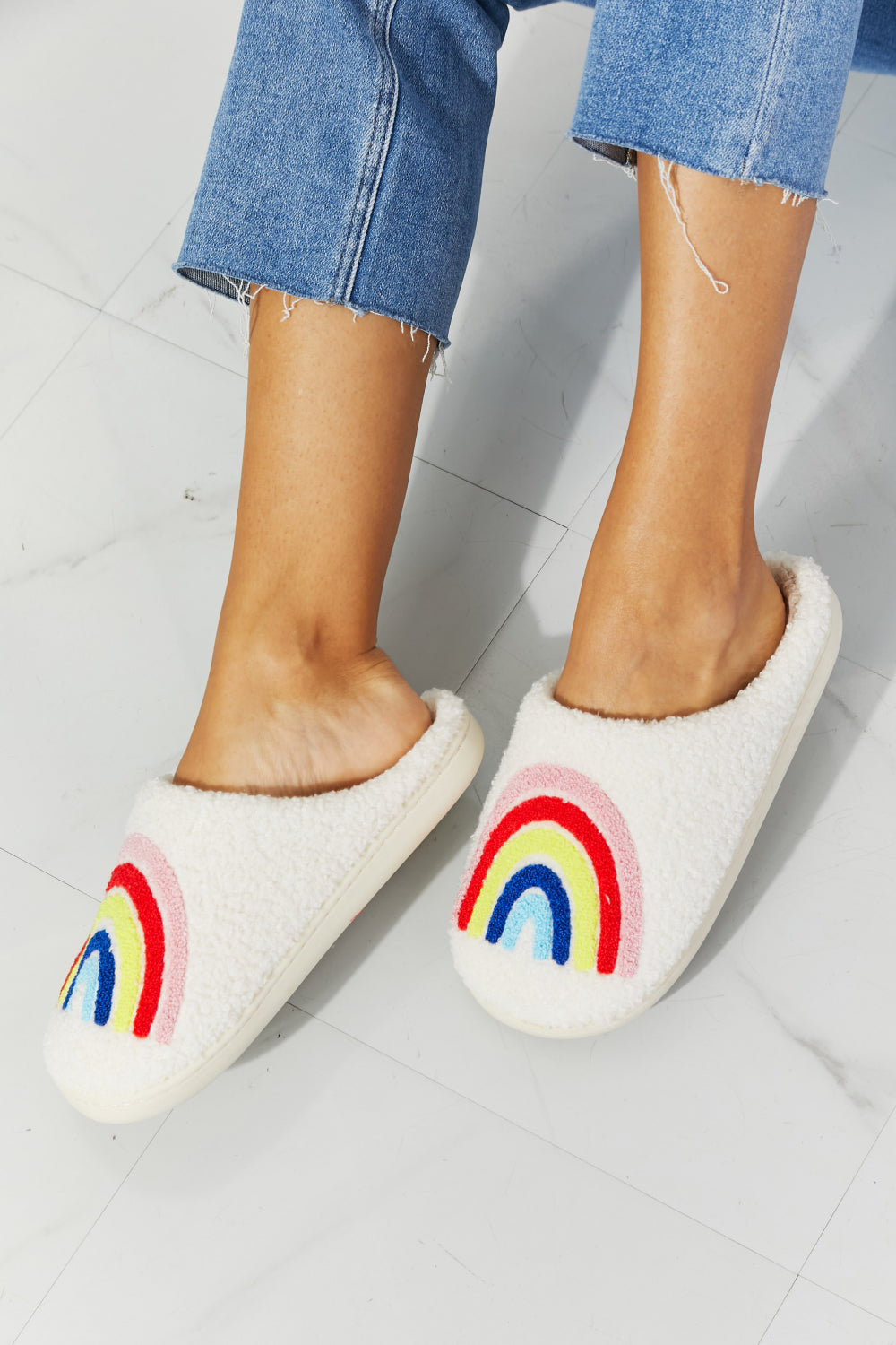 Rainbow Plush Slipper - ONLINE EXCLUSIVE