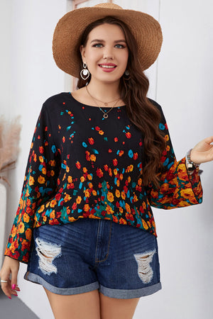 Fall Floral Long Sleeve Blouse - ONLINE EXCLUSIVE