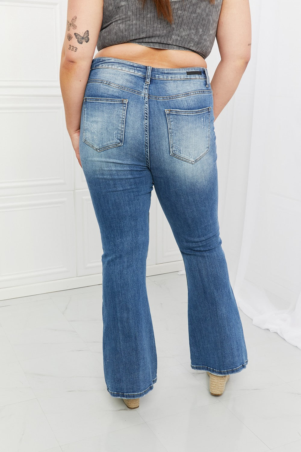 RISEN Iris High Waisted Flare Jeans - ONLINE EXCLUSIVE