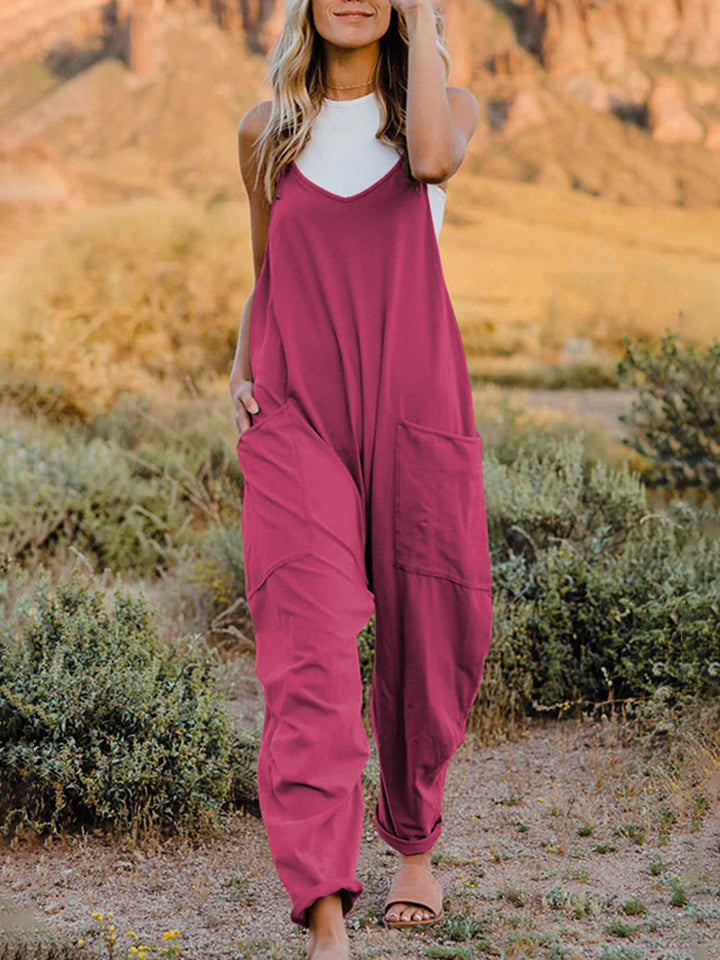 Sleeveless V-Neck Jumpsuit - ONLINE EXCLUSIVE