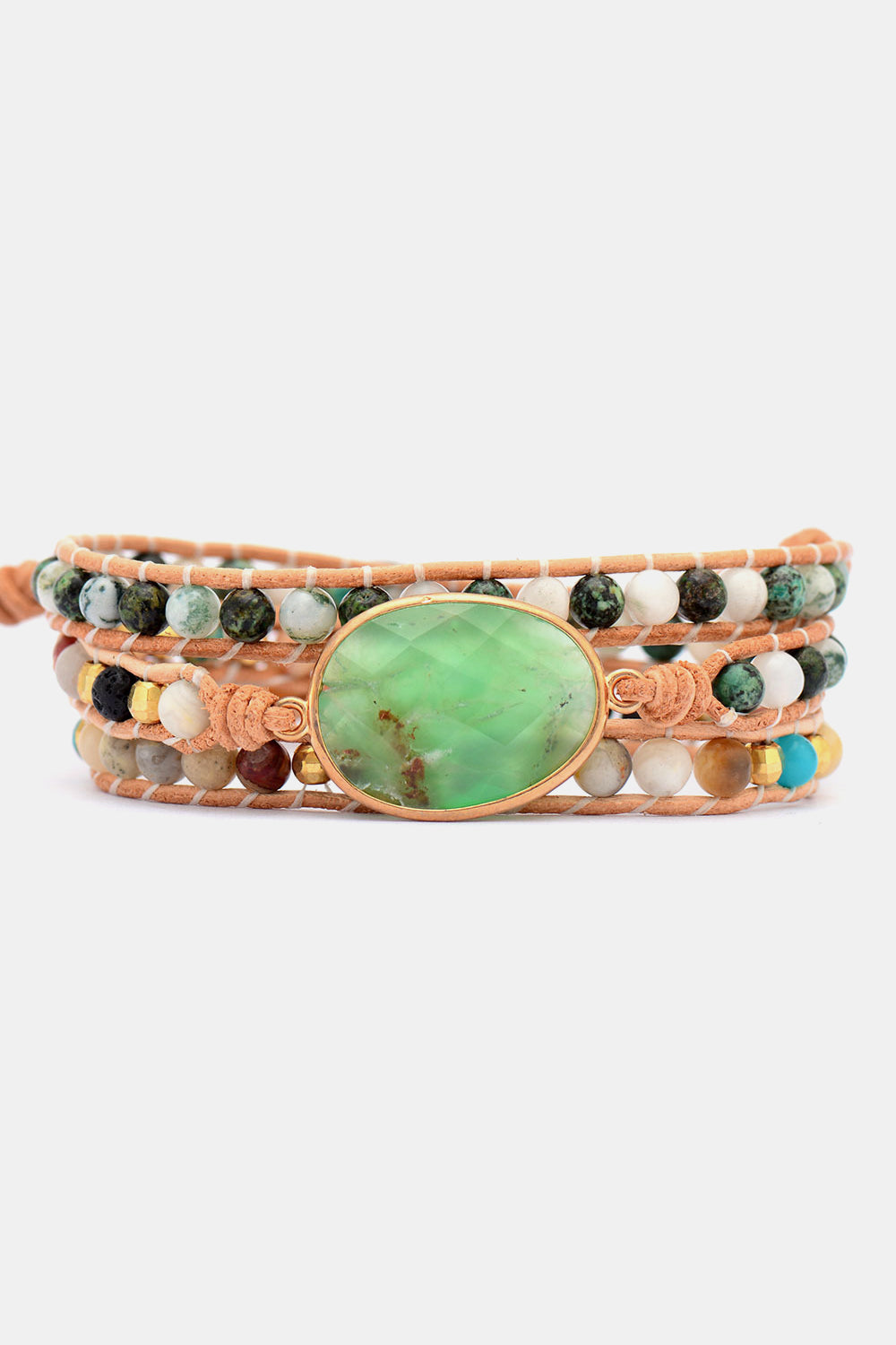 Natural Stone & Agate Layered Bracelet - ONLINE EXCLUSIVE