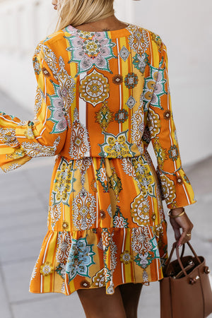 Make An Entrance Flounce Sleeve Dress - ONLINE EXCLUSIVE