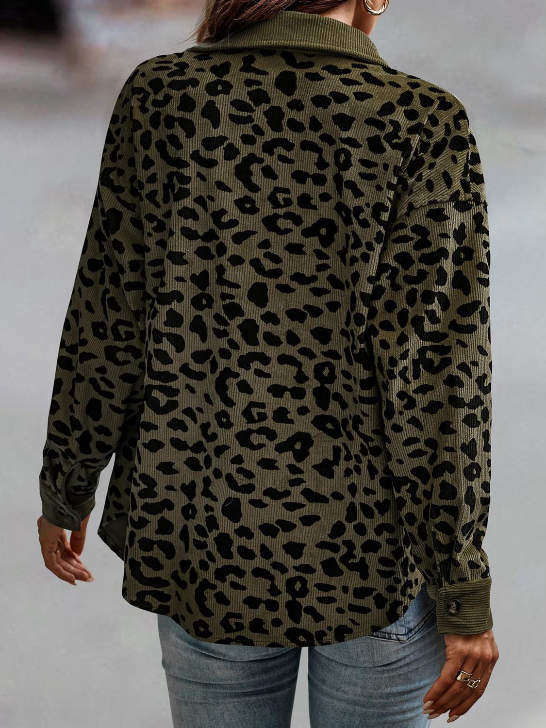 Leopard Buttoned Jacket - ONLINE EXCLUSIVE