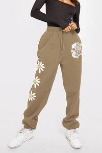 Daisy & Skull Print Sweatpants - ONLINE EXCLUSIVE