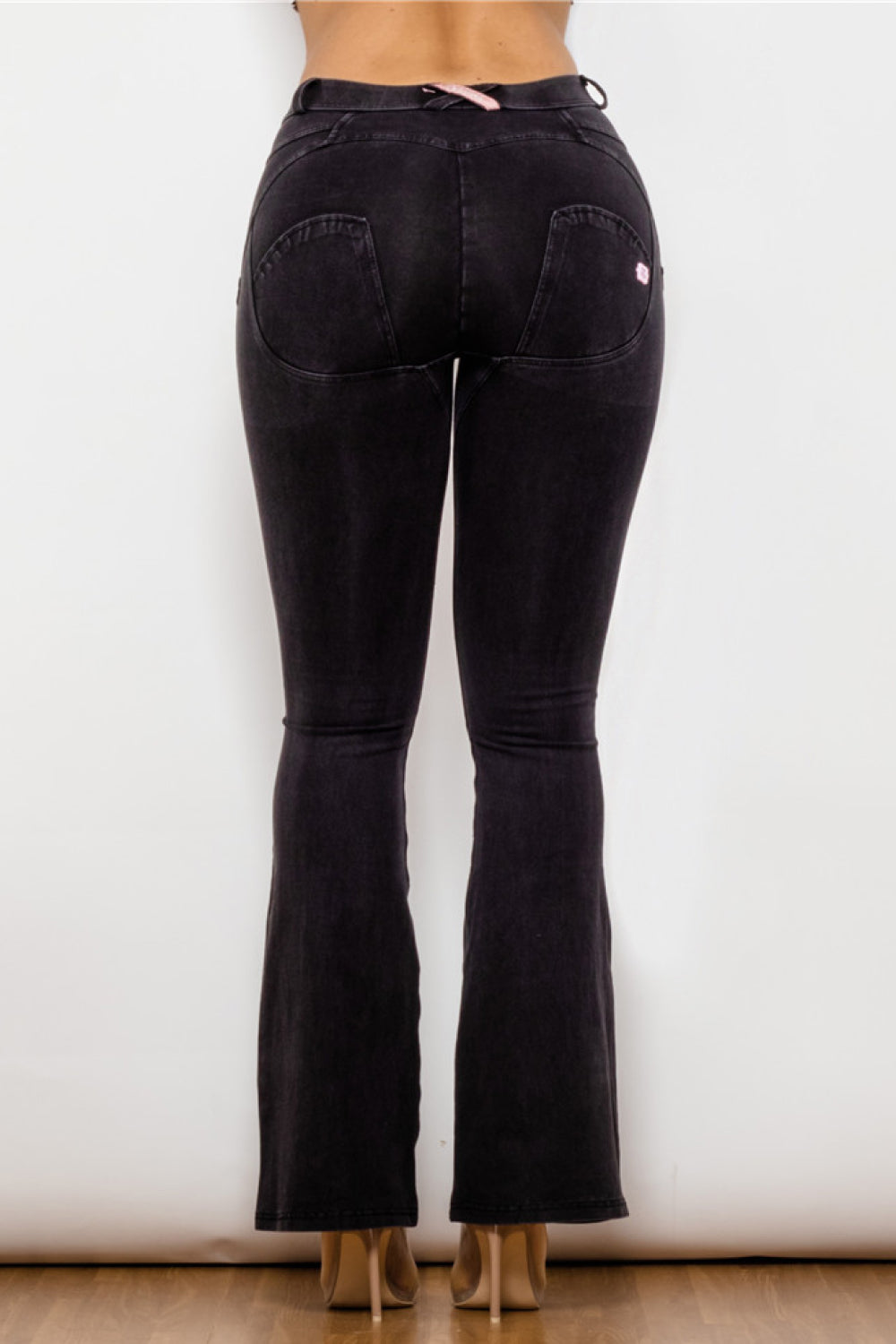 Atheleisure Buttoned Flare Jeans - ONLINE EXCLUSIVE