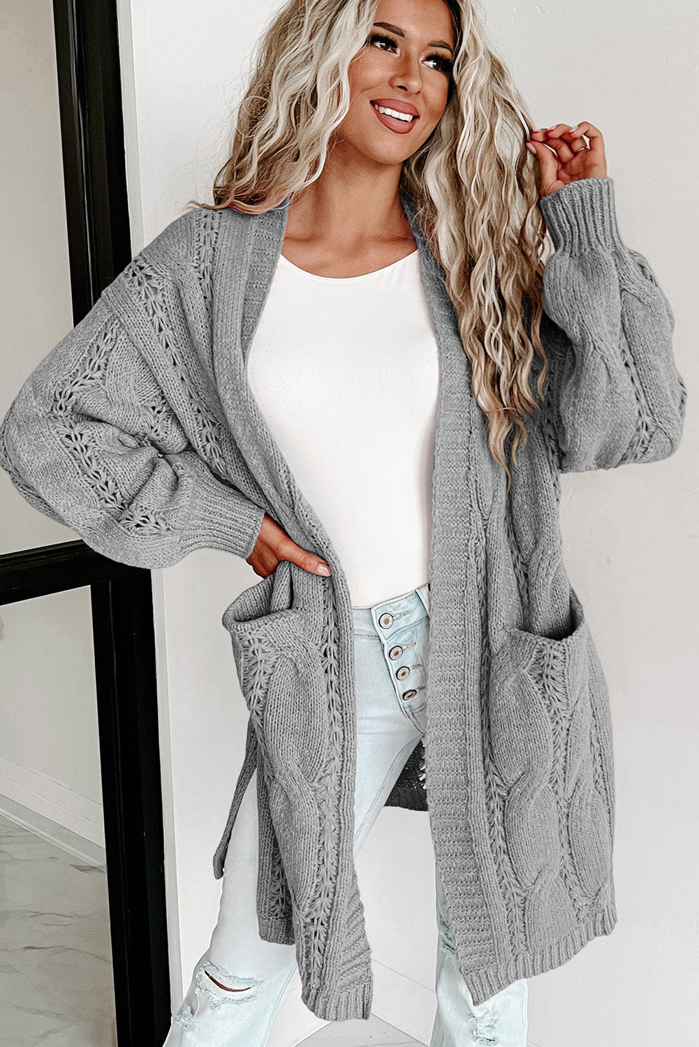 Cable-Knit Cardigan - ONLINE EXCLUSIVE