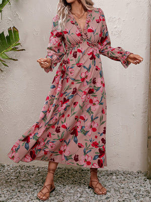 Floral Frill Maxi Dress - ONLINE EXCLUSIVE