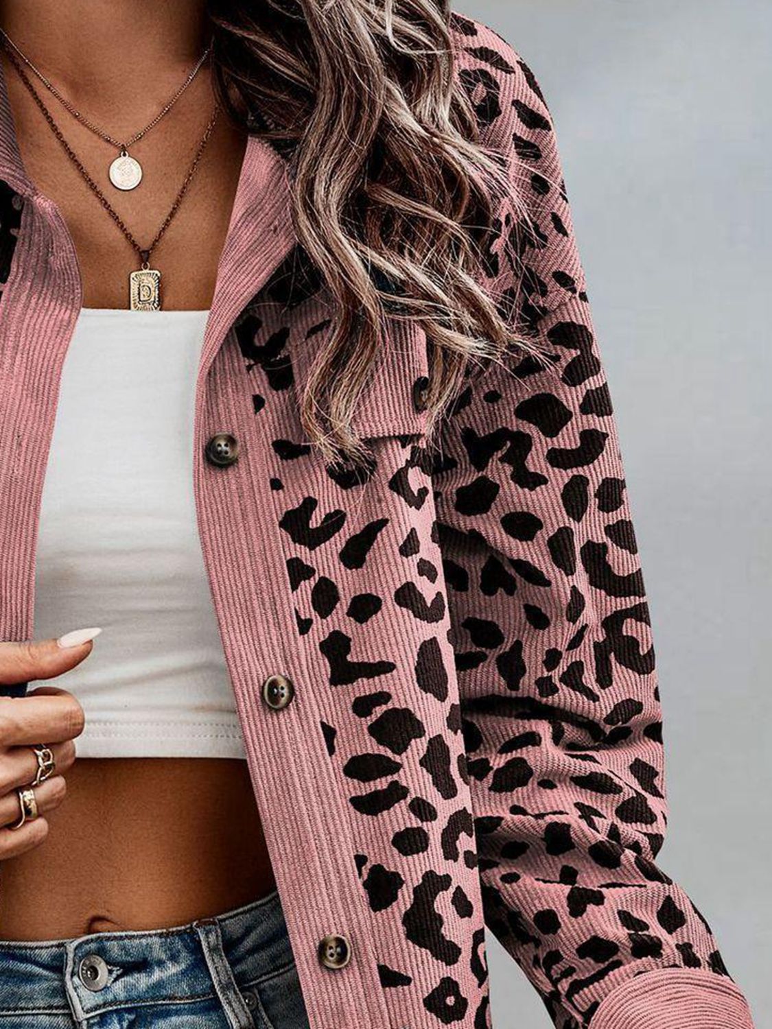 Leopard Buttoned Jacket - ONLINE EXCLUSIVE